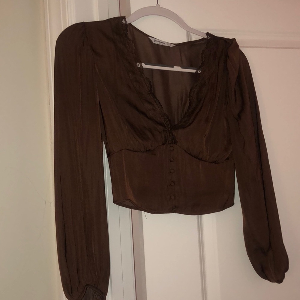 Satin Crop Top